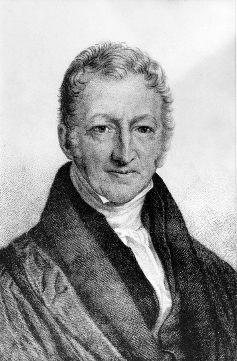 Portrait of Thomas Robert Malthus (1766-1834), British Economist by Unknown artist