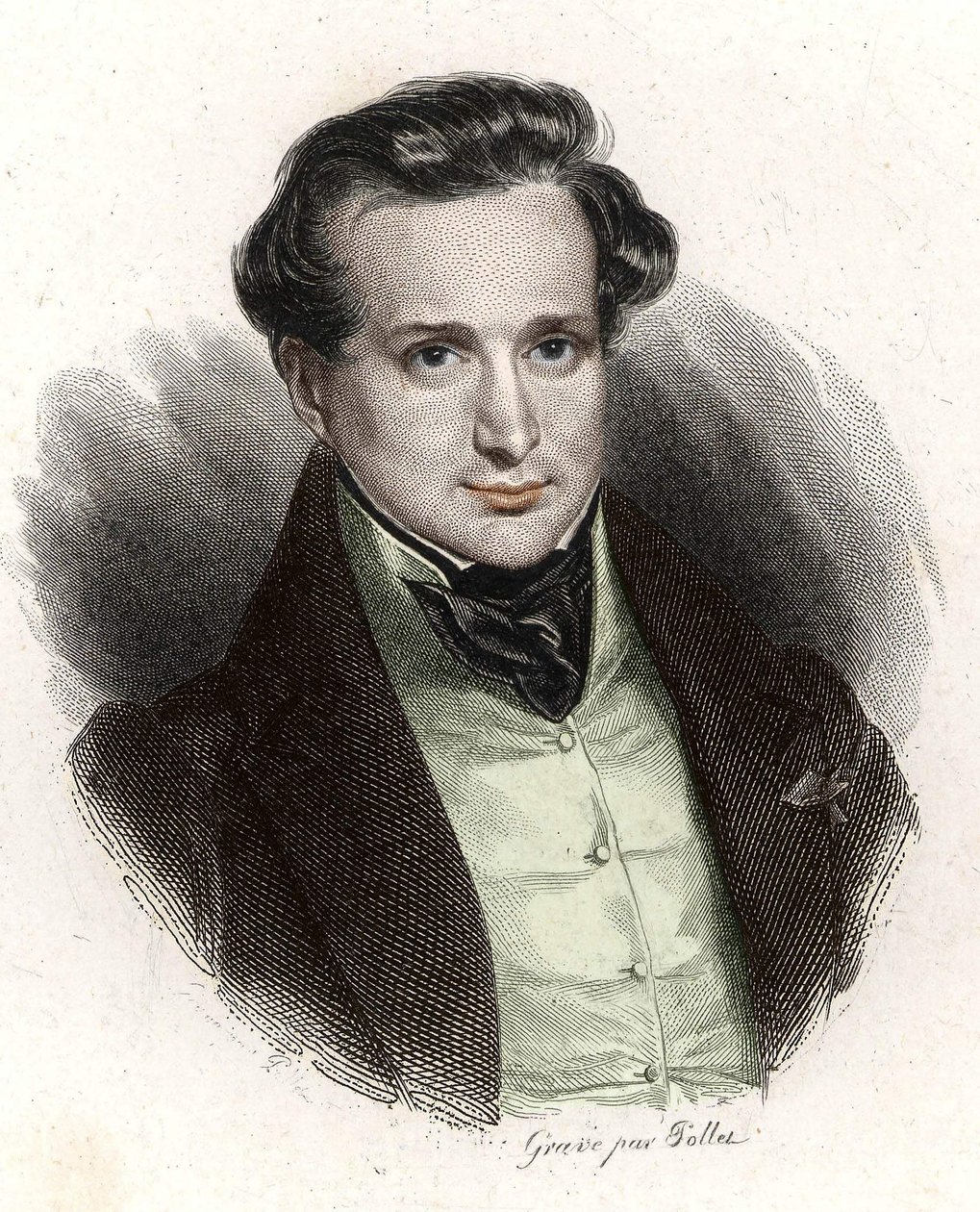 Portrait of Victor Hugo, young man by Unknown artist