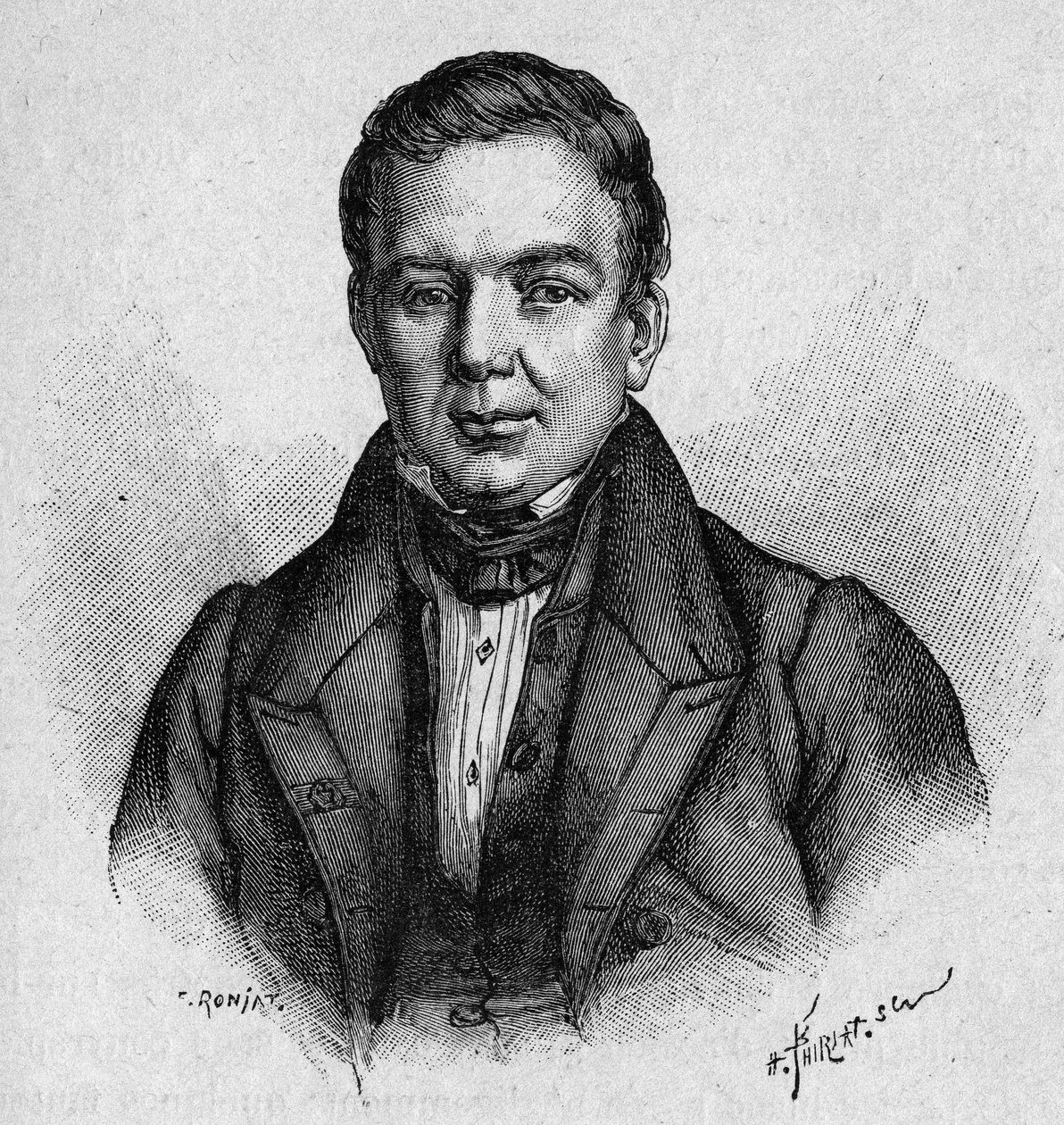 Portrait of Villemain, French professor and politician (1790 - 1870) by Unknown artist