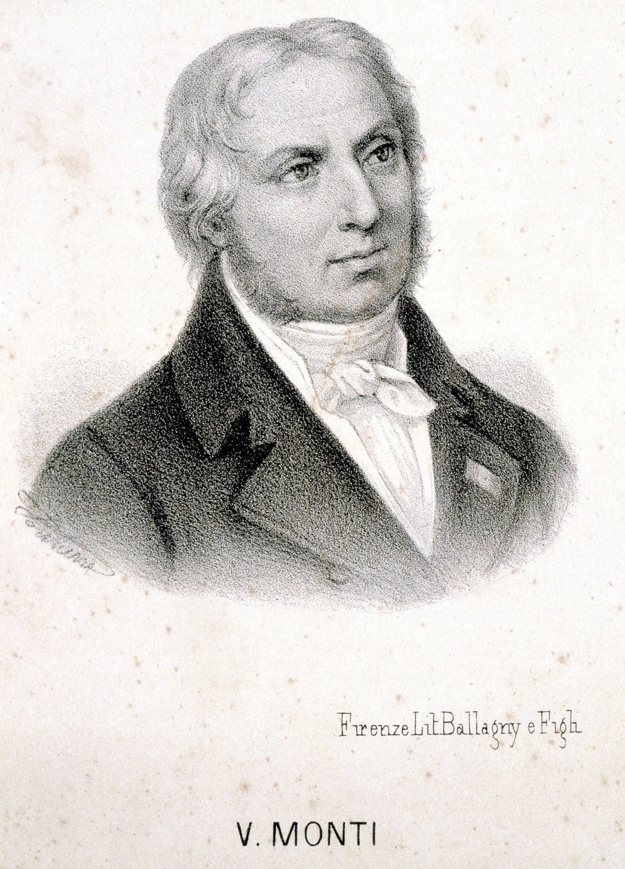 Portrait of Vincenzo Monti (1754 - 1828), Italian Poet by Unknown artist