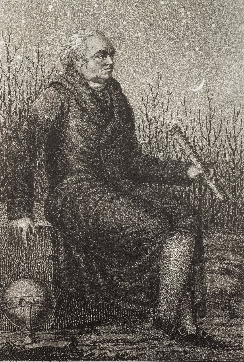 Portrait of William Herschel (1738-1822) German-born British Astronomer by Unknown artist