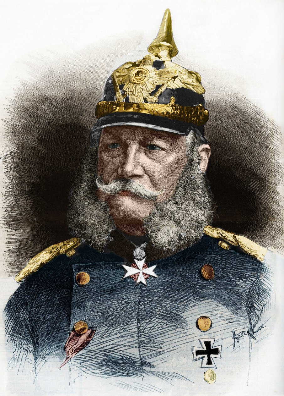 Portrait of William I, King of Prussia and Emperor of Germany ...
