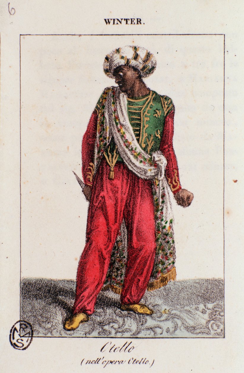 Portrait of Winter in Othello, Opera by Gioacchino Rossini by Unknown artist