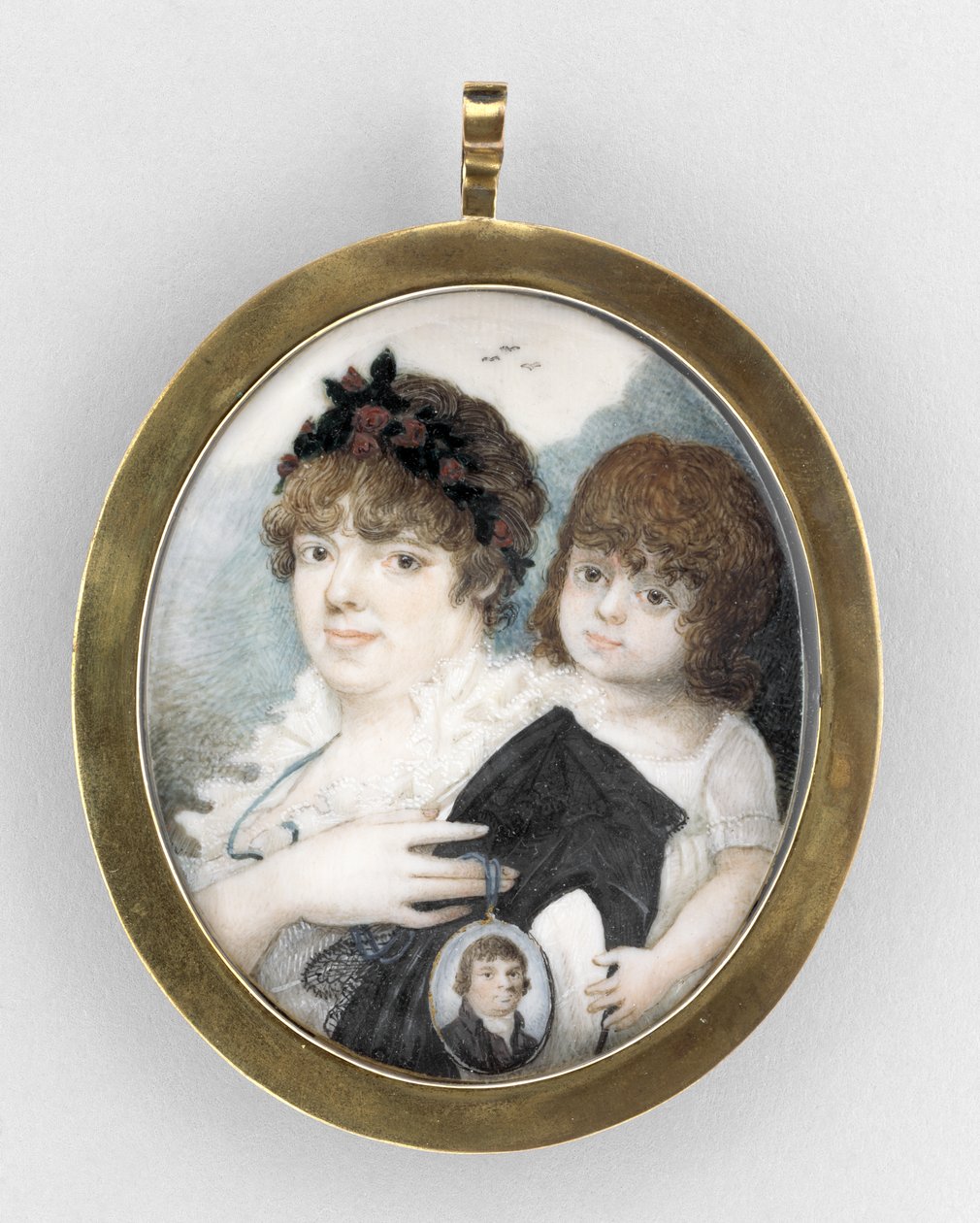 Portrait of a Mother and Child, c.1810-20 by Unknown artist