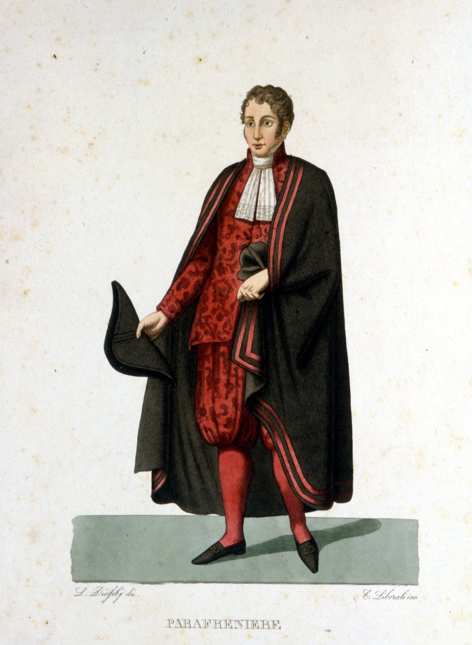 Portrait of a papal palace of the Vatican State (19th century engraving) by Unknown artist