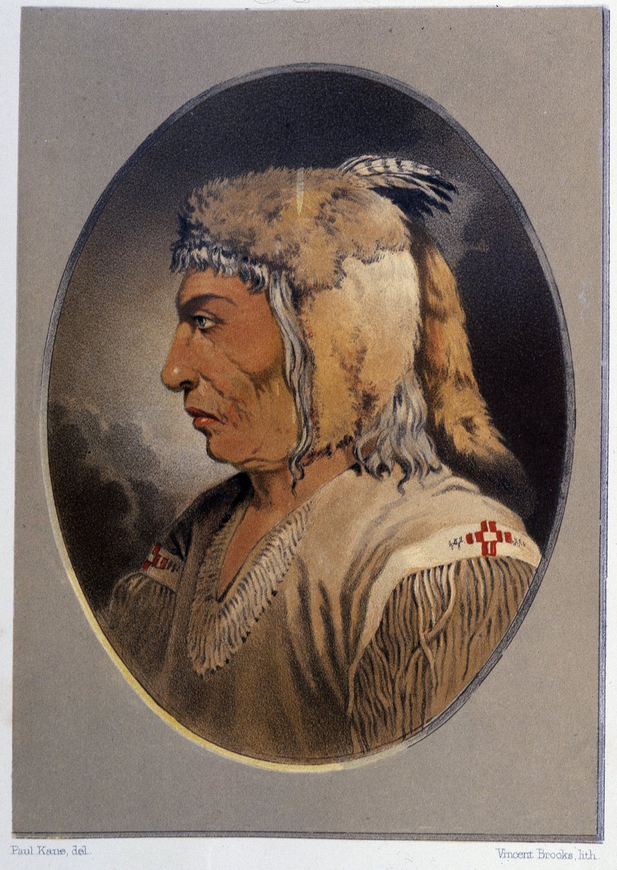 Portrait of an Indian: Man-Ce-Muckt - in 
