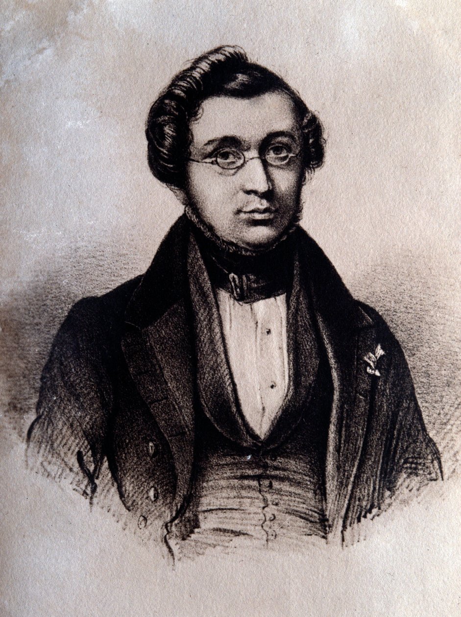 Portrait of english composer Adolphe Adam. Engraving. 19th century Bologna, civico museo bibliografico by Unknown artist
