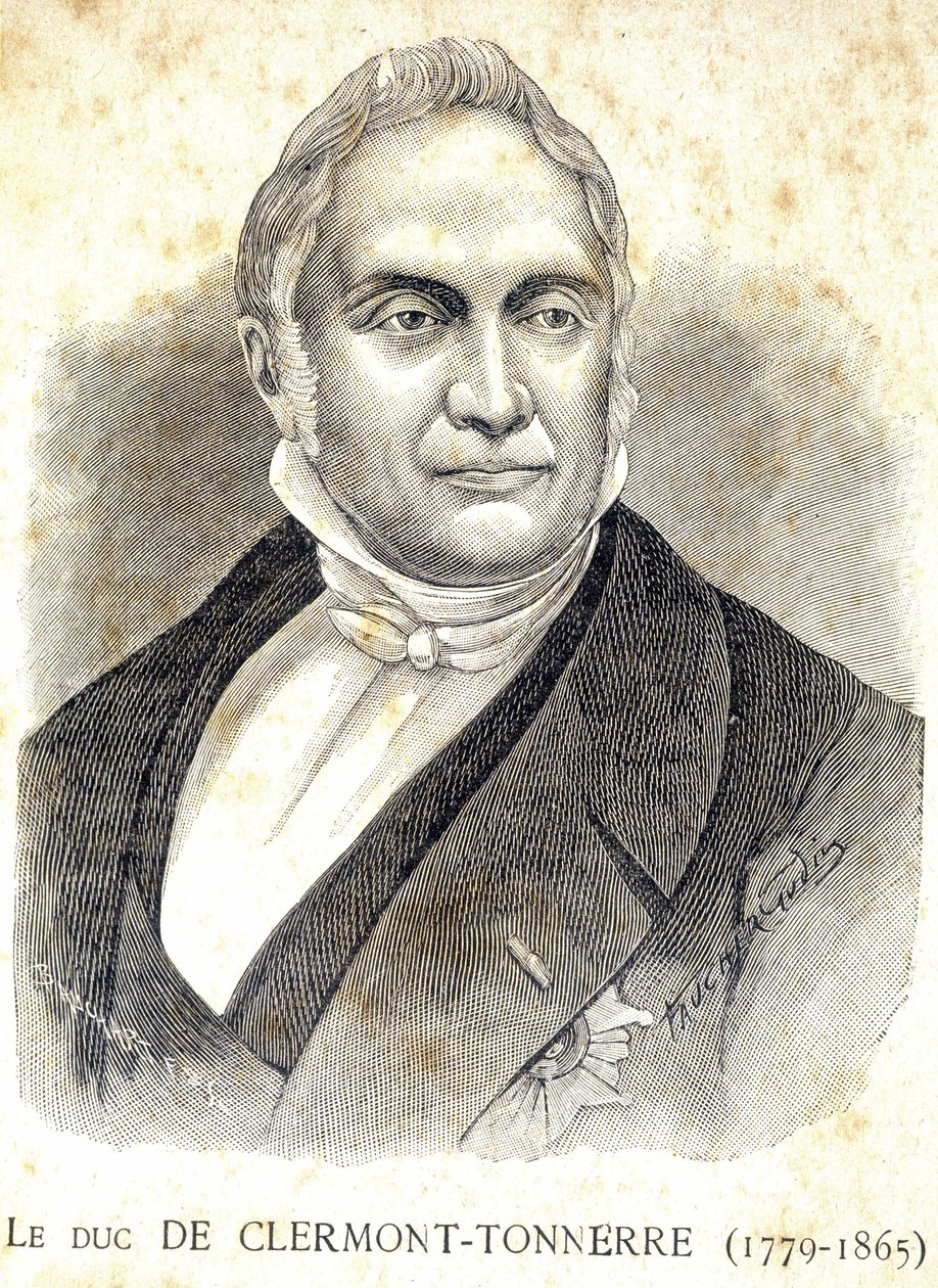 Portrait of the Duke of Clermont - Thunder (1779 - 1865) - in 