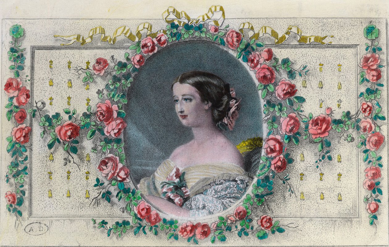 Portrait of the French Impress Eugenie de Montijo by Unknown artist