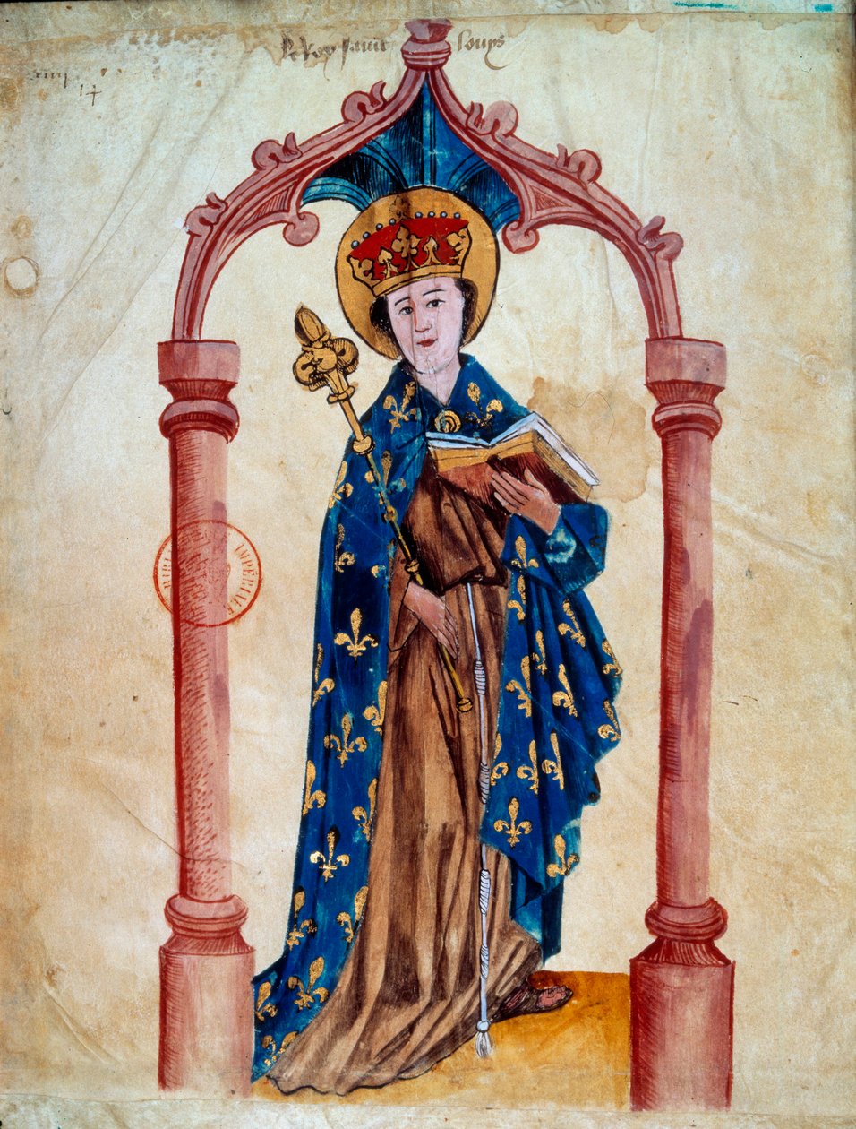 Portrait of the King of France Louis IX (Saint Louis) by Unknown artist
