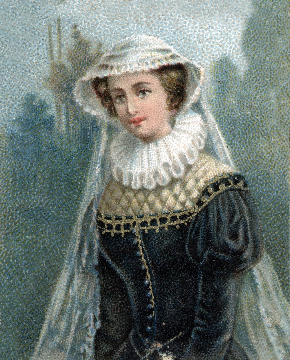 Portrait of the Queen of Scotland Marie Stuart (1542-1587) by Unknown artist