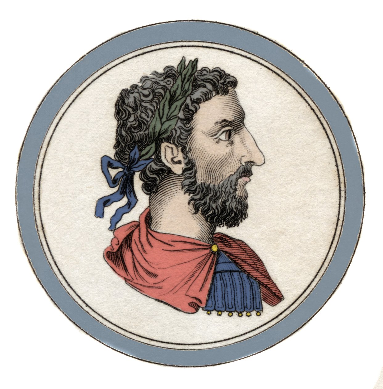 Portrait of the Roman Emperor Marcus Aurelius (Caesar Marcus Aurelius Antoninus Augustus) (121-180) by Unknown artist