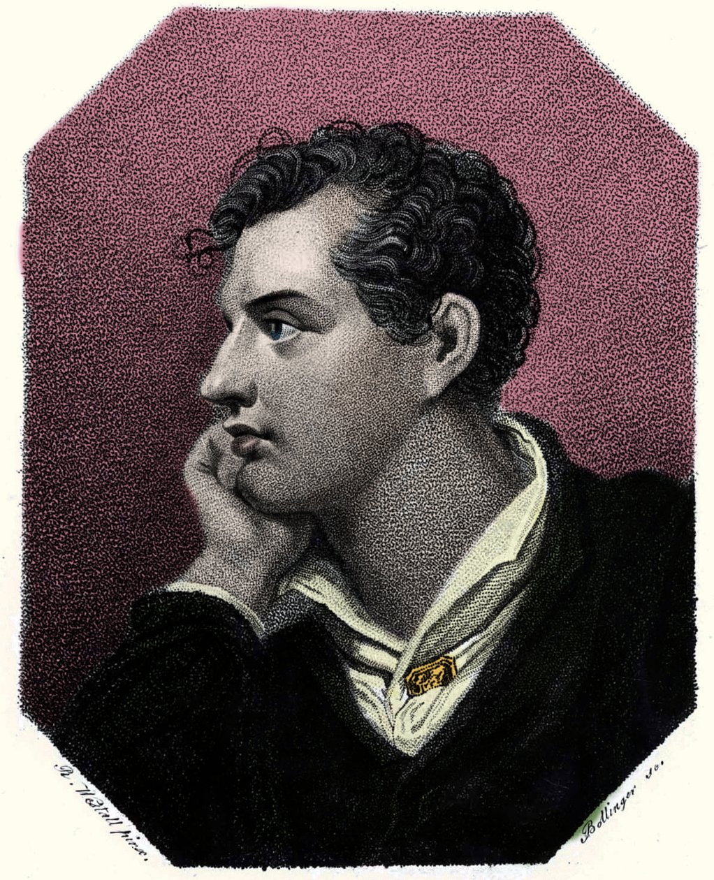 Portrait of the poet George Gordon Byron (1788-1824) by Unknown artist