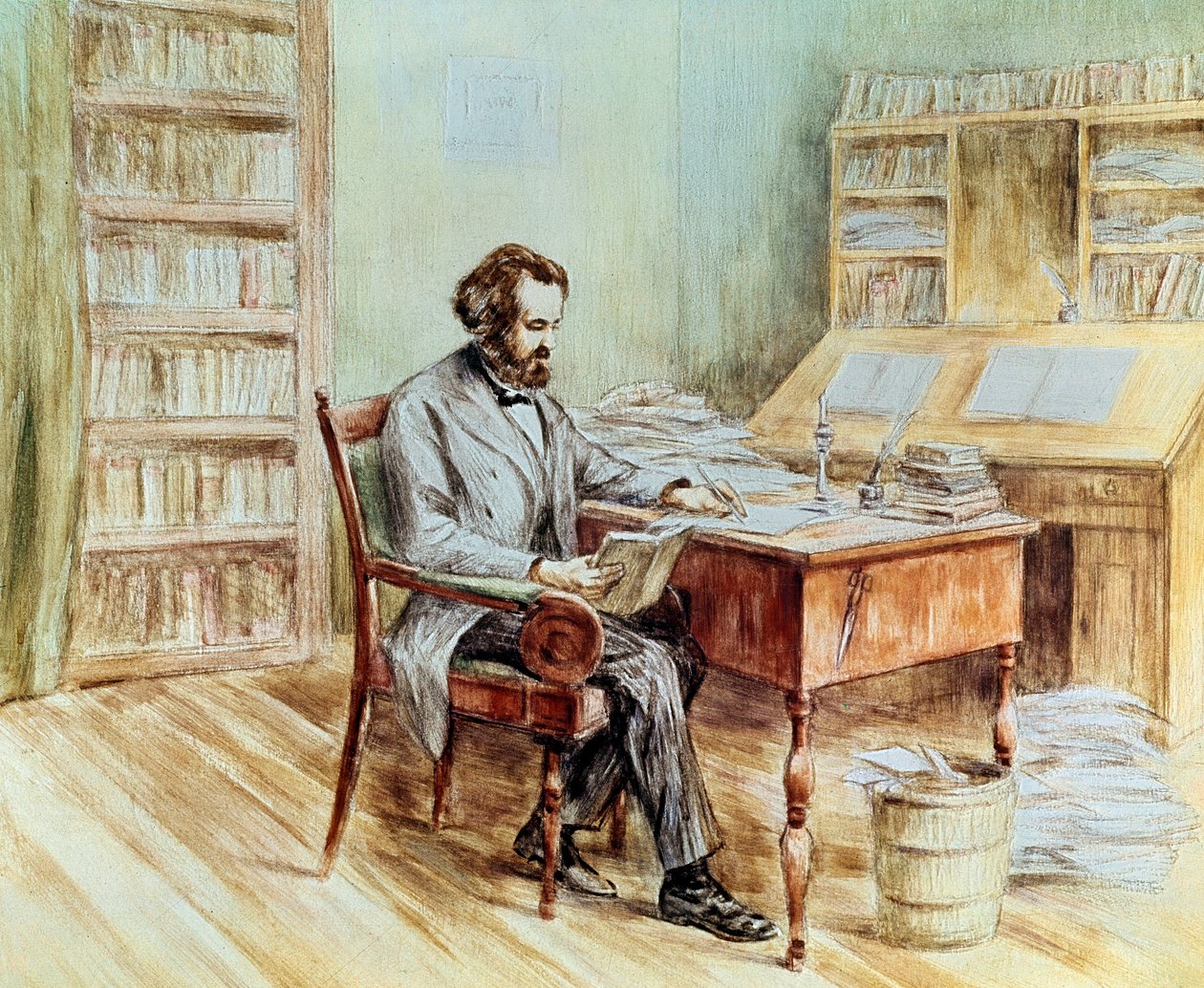 Portrait of Karl Marx by Unknown artist