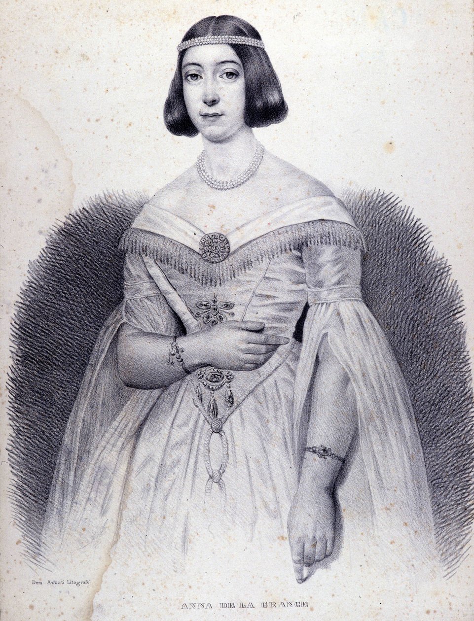 Portrait of the singer Anna de La Grange (1824-1909) by Unknown artist