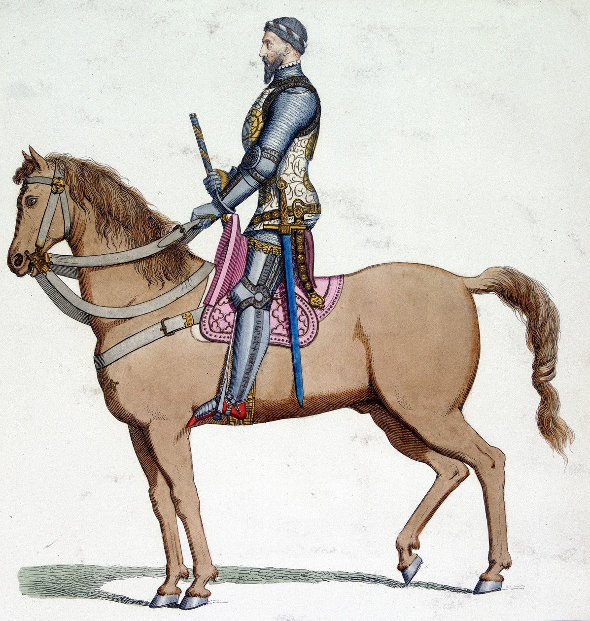 Portrait on Horseback of Bernabo Visconti (1319-1385), Lord of Milan by Unknown artist