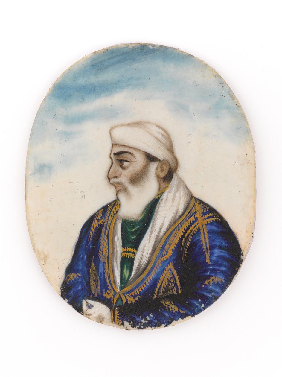 Portrait, probably of Ayodeya Prasad, brother of Dina Nath by Unknown artist