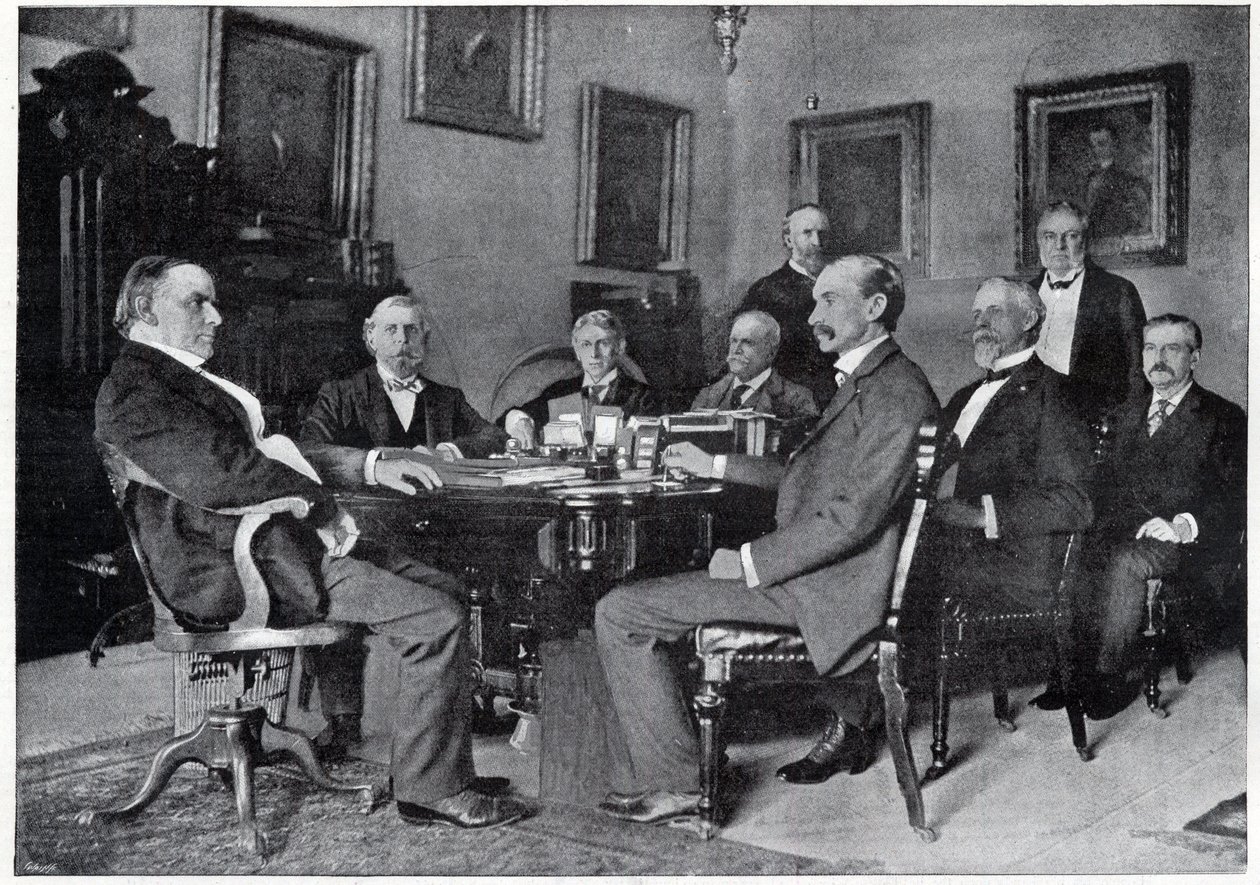 President McKinley and his Cabinet in the White House by Unknown artist