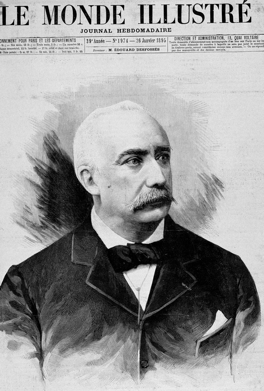 President of the Republic Félix Faure (1841 - 1899). The World Illustrated. 26/01/1895 by Unknown artist