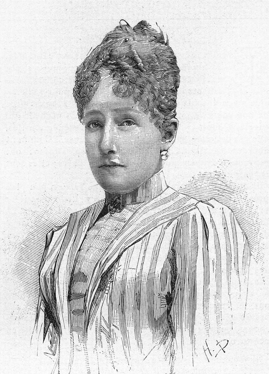 Princess Stephanie of Belgium (1864-1945), Daughter of Leopold II of Belgium, Wife of Rodolph of Habsburg by Unknown artist