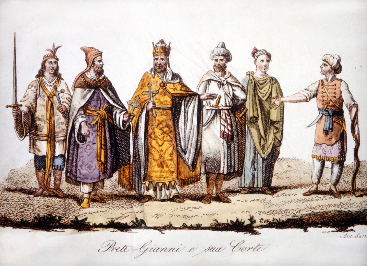 Priest John and His Court by Unknown artist