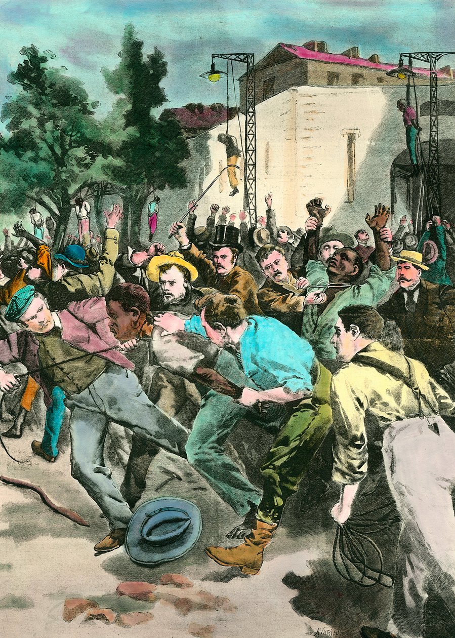 Racism Scene: Black Lynching in the United States by Unknown artist