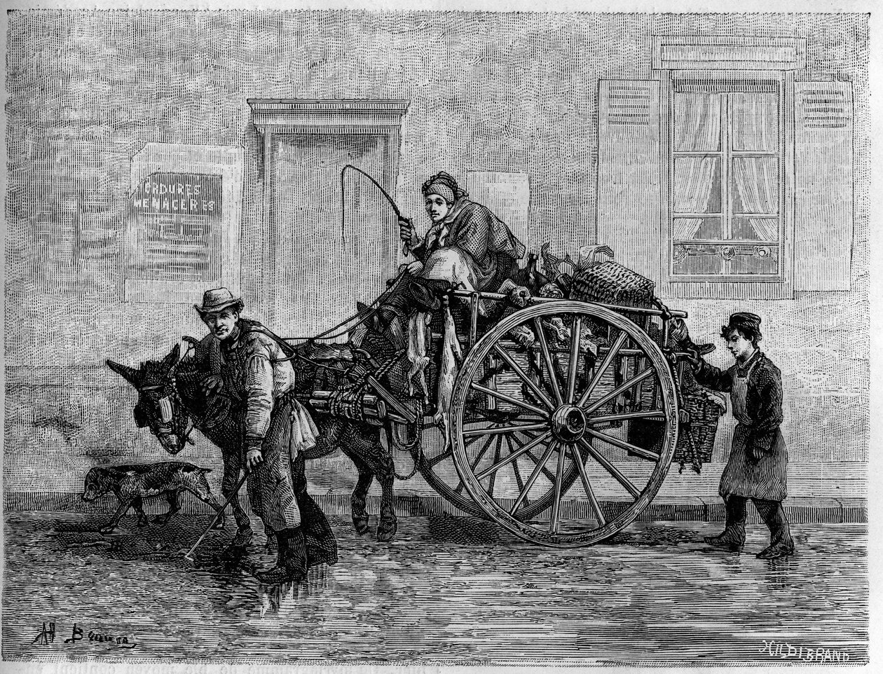 Rags: a chinker rag, by nature. Engraving in 