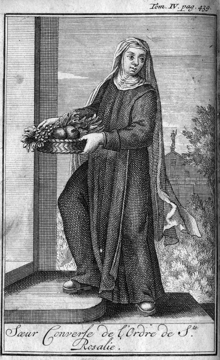 Religious order. Sisters converse from the Order of Saint Rosalia to Palermo in Sicily in the 17th century. In History of military orders or knights