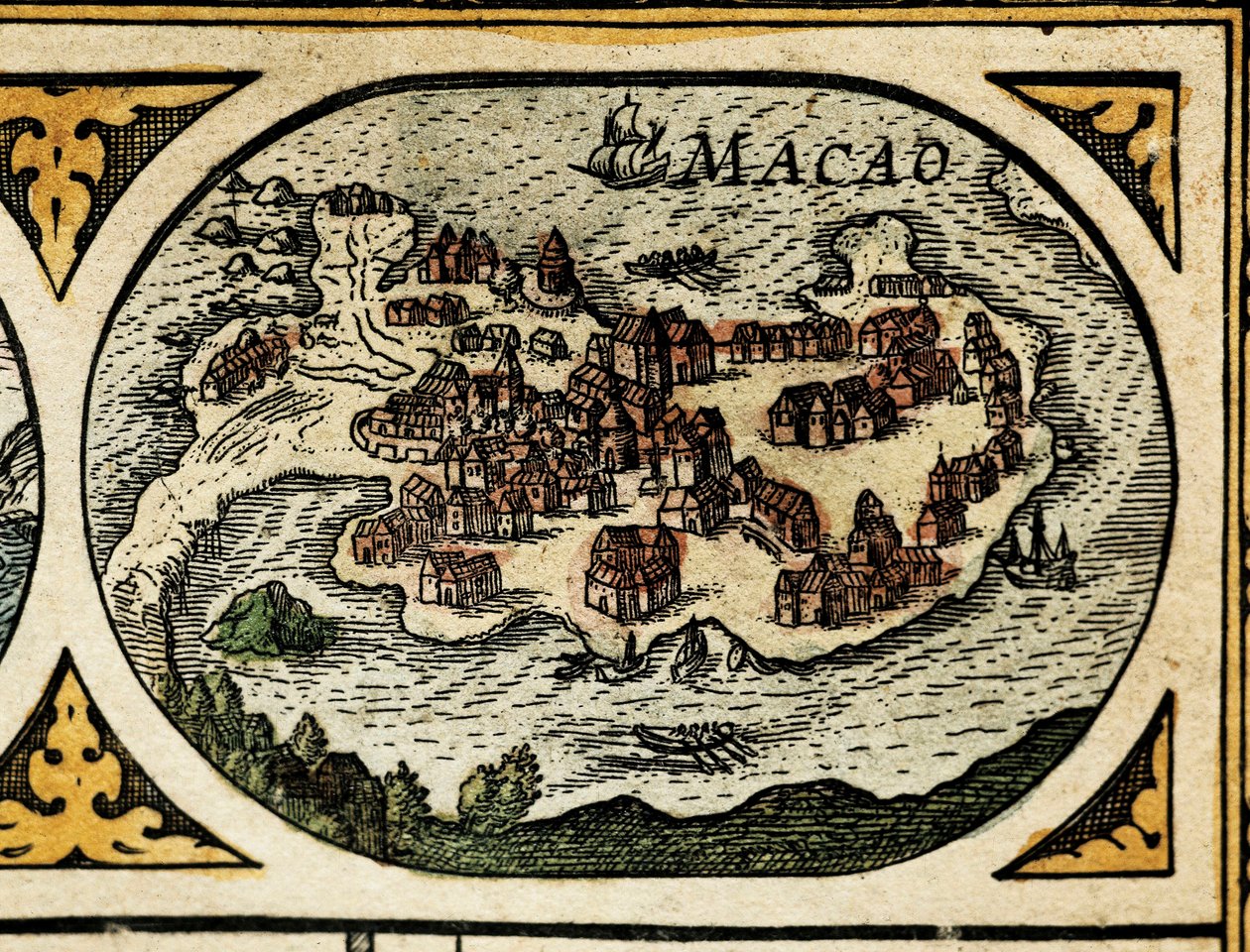 Representation of Macao (detail) by Unknown artist