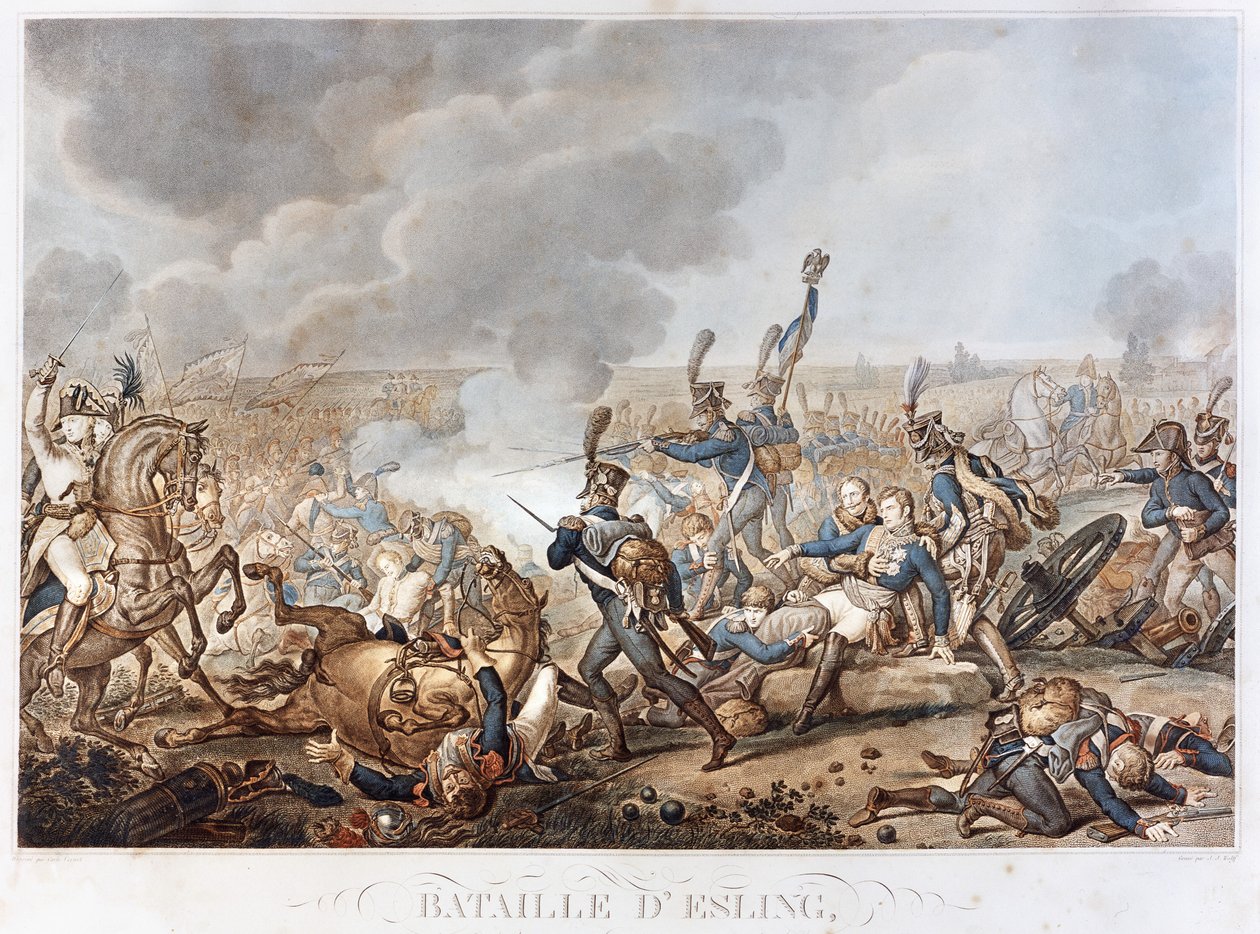 Representation of the Battle of Essling on May 22 by Unknown artist