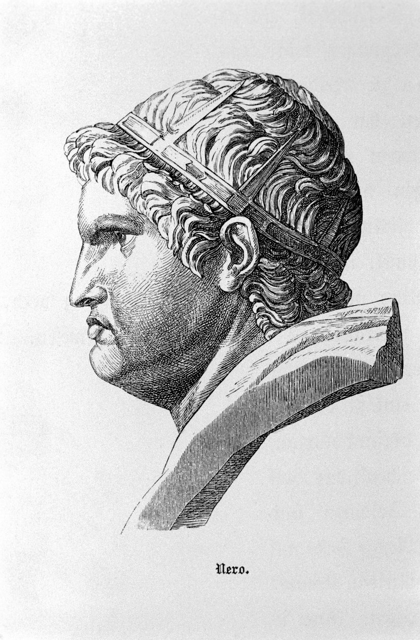Representation of the Roman Emperor Nero (37 - 68). by Unknown artist