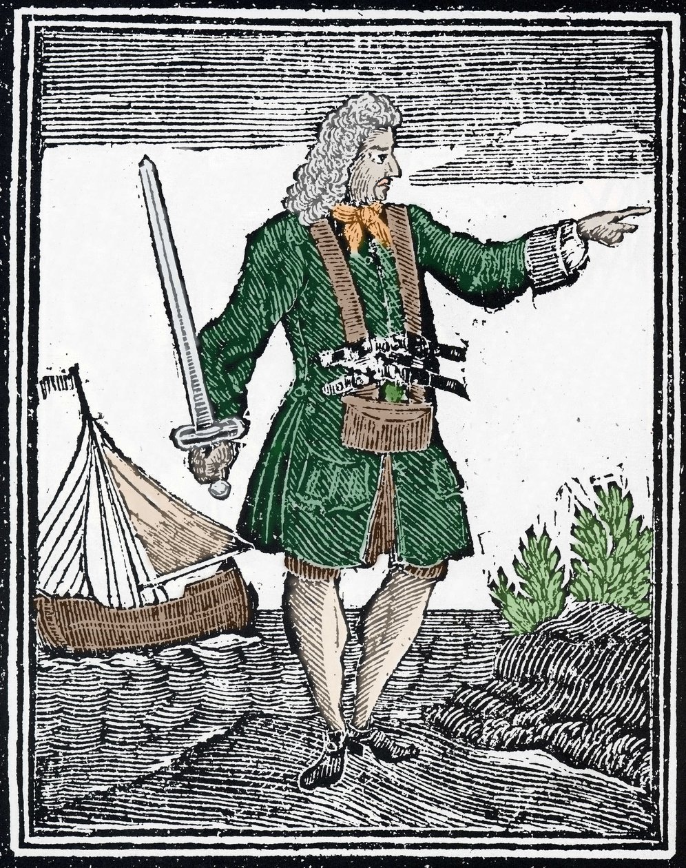 Representation of the pirate Charles Vane by Unknown artist