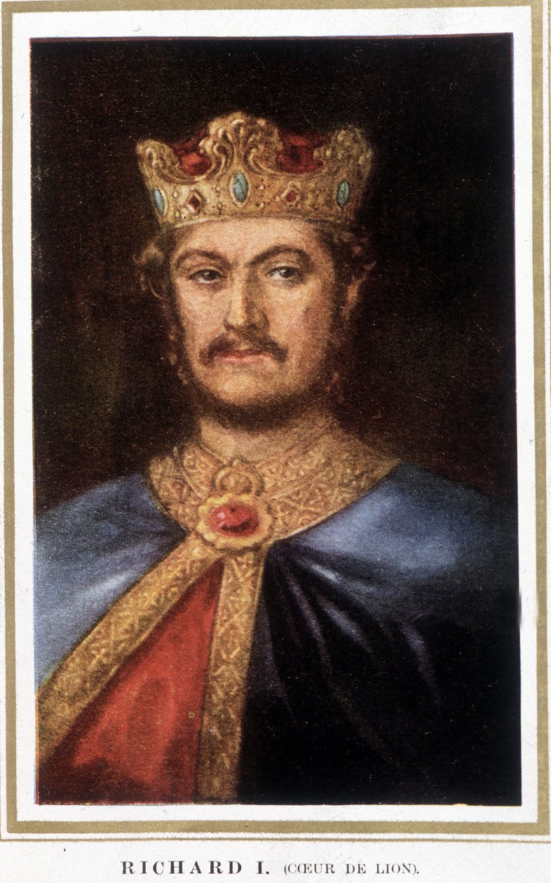 Richard I Heart of Lion - from an engraving by the British Museum by Unknown artist