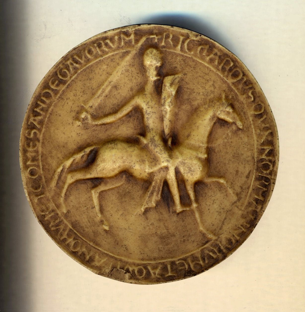 Richard I Lionheart (1157 - 1199) astride a counter-beam by Unknown artist