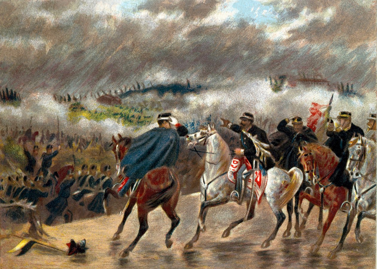 Victor Emmanuel II During the Battle of San Martino by Unknown artist