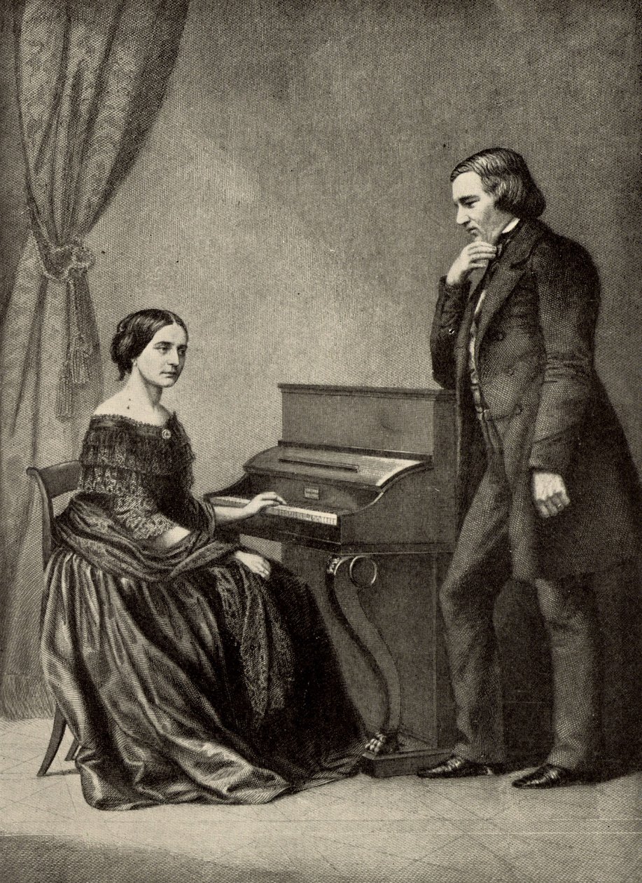 Robert Schumann with His Wife by Unknown artist