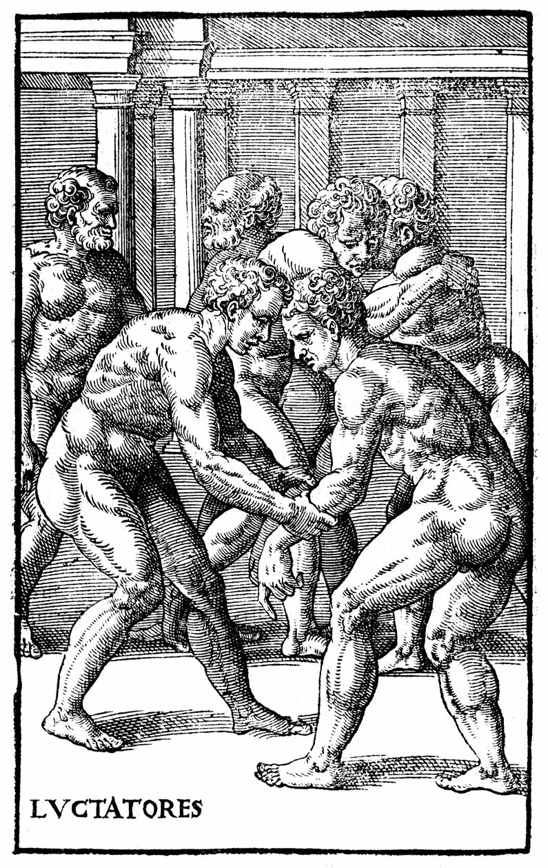 Roman wrestlers - in 
