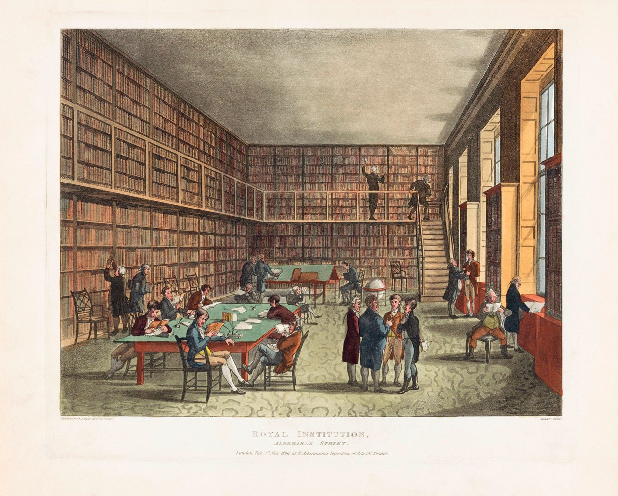 Royal Institution Library by Unknown artist