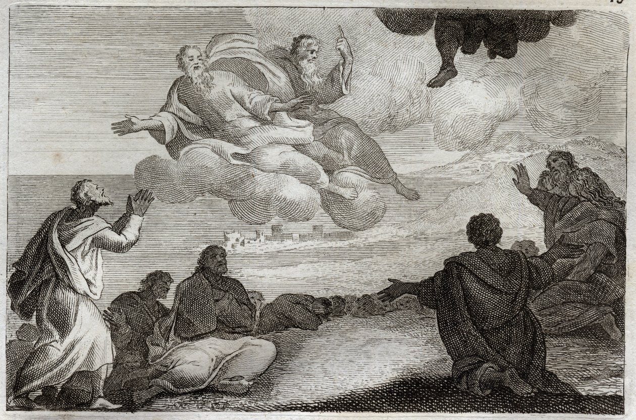 Royaumont Bible, New Testament: Ascension of Jesus Christ (illustration from 1811) by Unknown artist