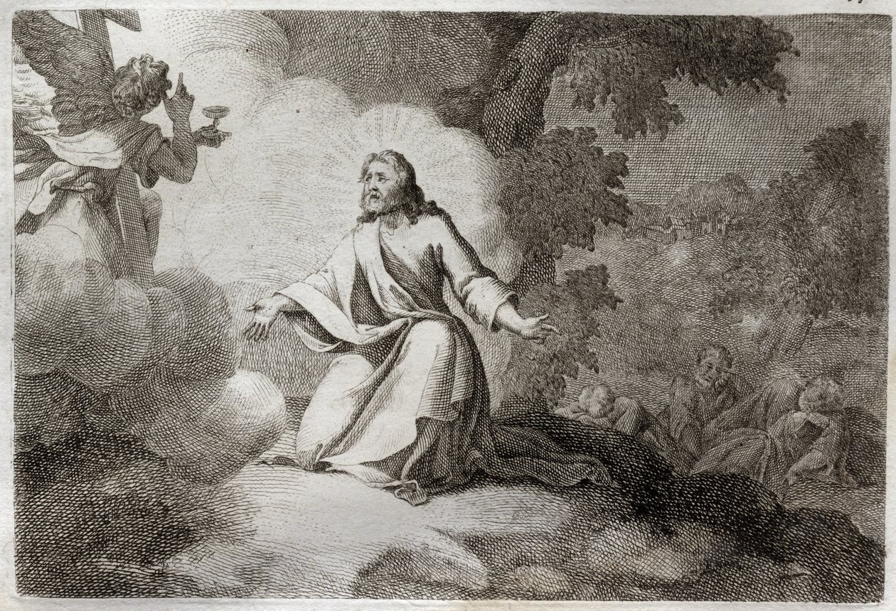 Royaumont Bible, New Testament: Jesus Christ in the Garden by Unknown artist