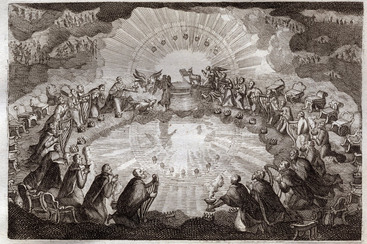 Royaumont Bible, New Testament: Seven Seals of the Book Opened by the Lamb by Unknown artist