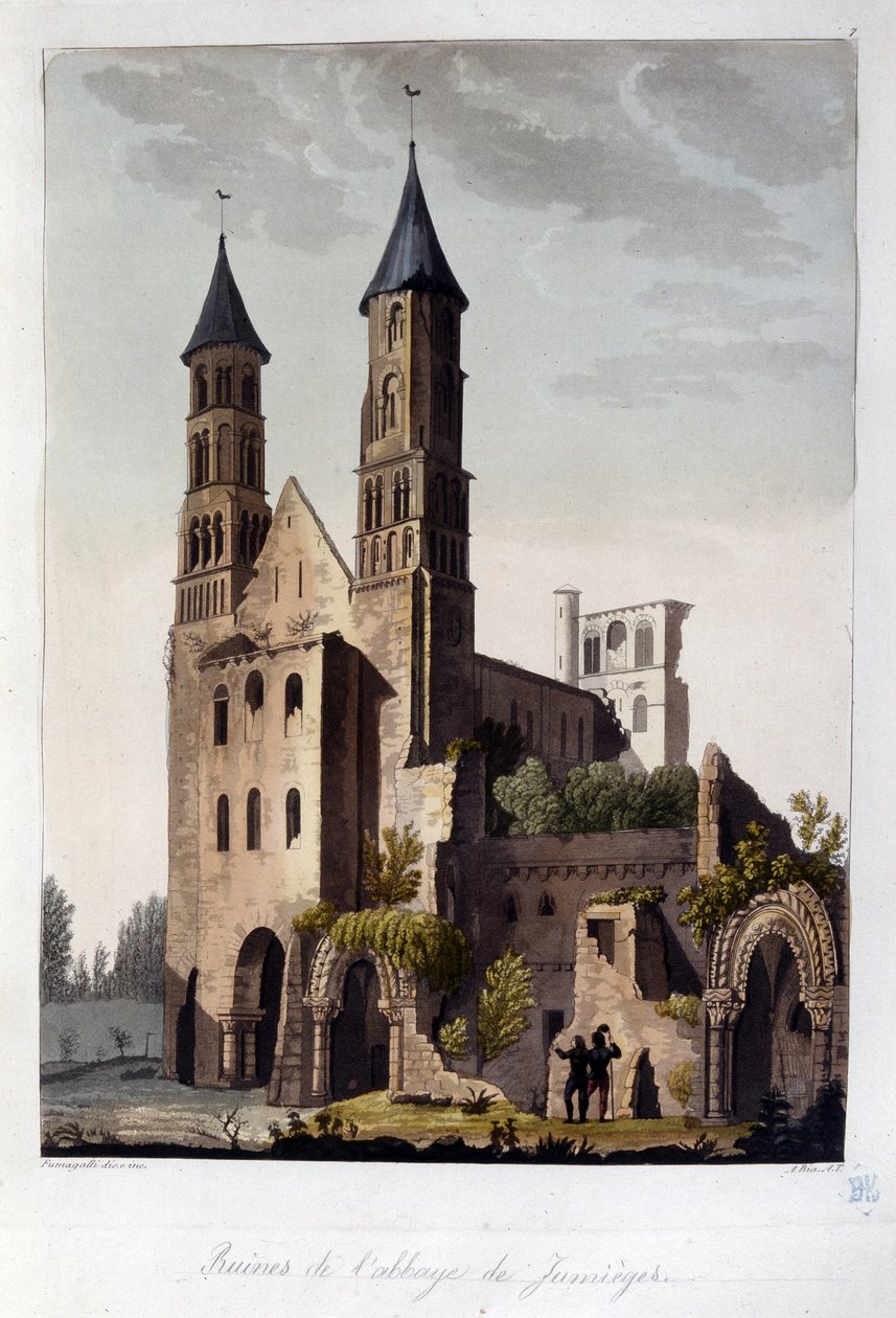 Ruins of the Abbey of Jumieges - in 