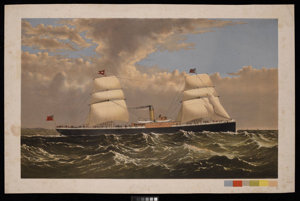 S S Bristol, White Star Line, c.1875 by Unknown artist
