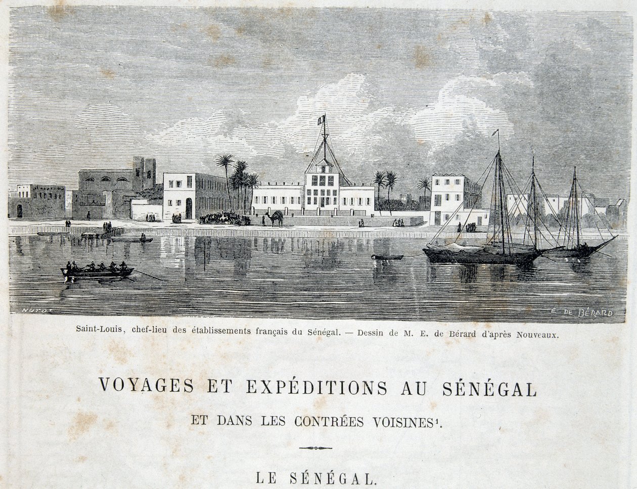 Saint-Louis, Capital of French Establishments in Senegal - in 