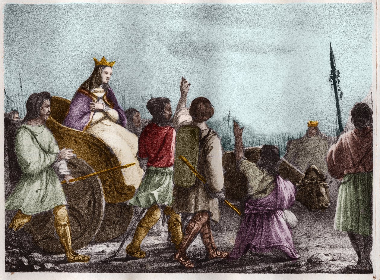 Saint Clotilde, Queen of the Francs, Wife of Clovis 1st by Unknown artist