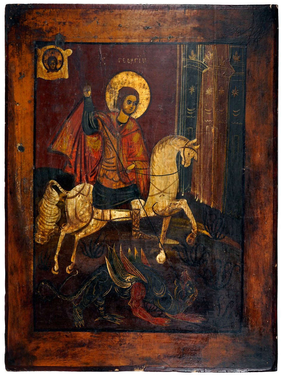 Saint George and the dragon (c. 1850) by Unknown artist