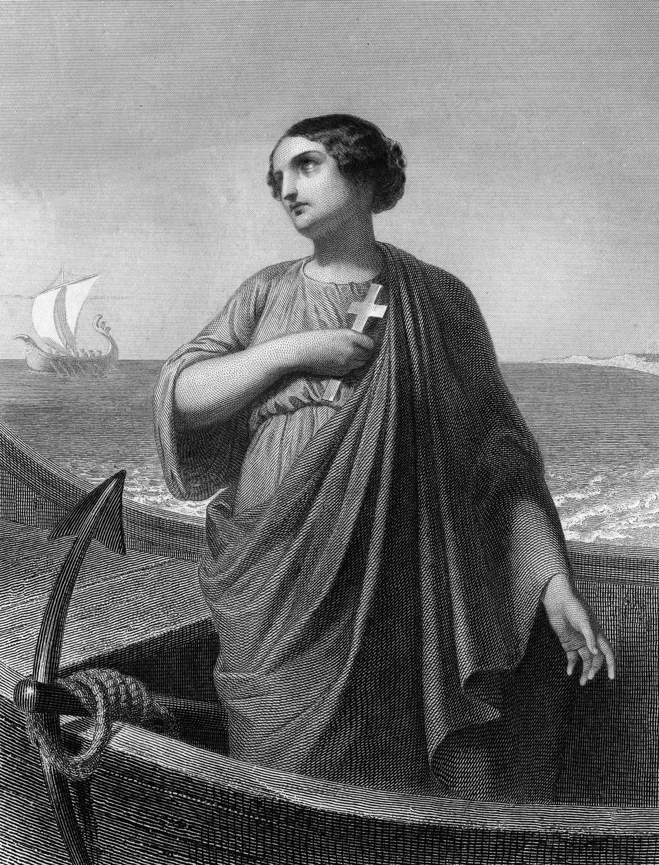 Saint Paule, Roman patrician (347 to 404) in 