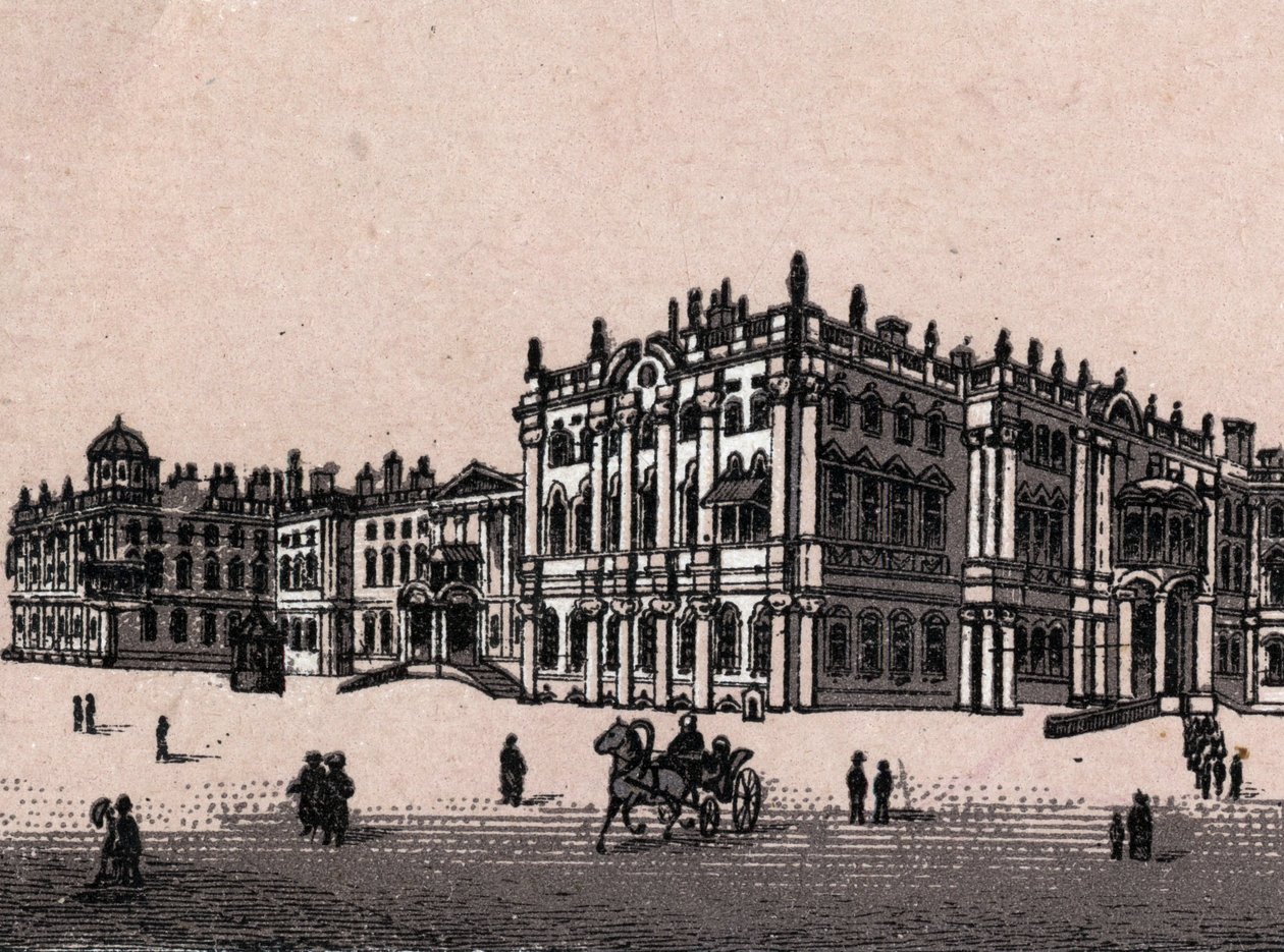Saint Petersburg, Russia: view of the Winter Palace in 