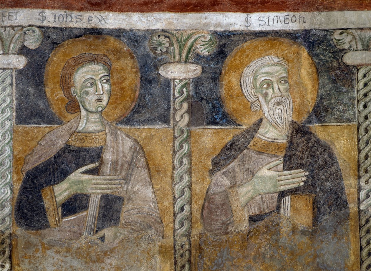 Saints John the Evangelist and Simeon (detail) by Unknown artist