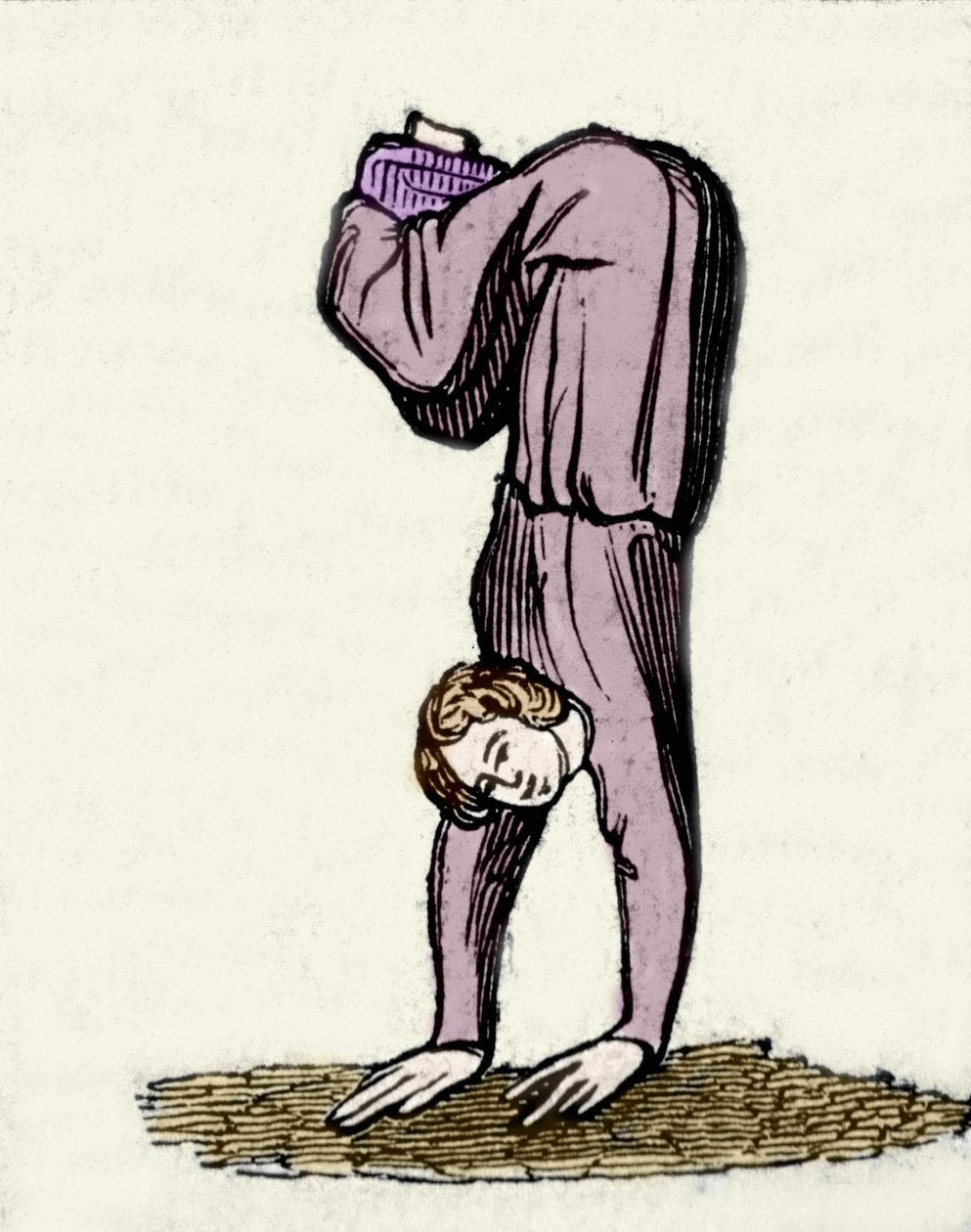 Salome dancing for her father Herod Antipas. 19th century illustration from a manuscript by Unknown artist